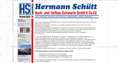 Desktop Screenshot of bauunternehmen-hermann-schuett.de