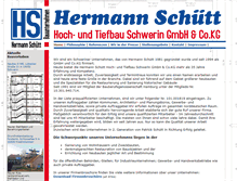 Tablet Screenshot of bauunternehmen-hermann-schuett.de